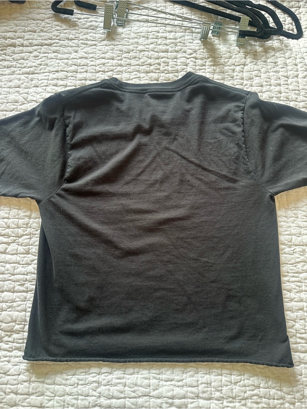Black Graphic Horror Face Tee - Women Tops - Picture 5 of 5